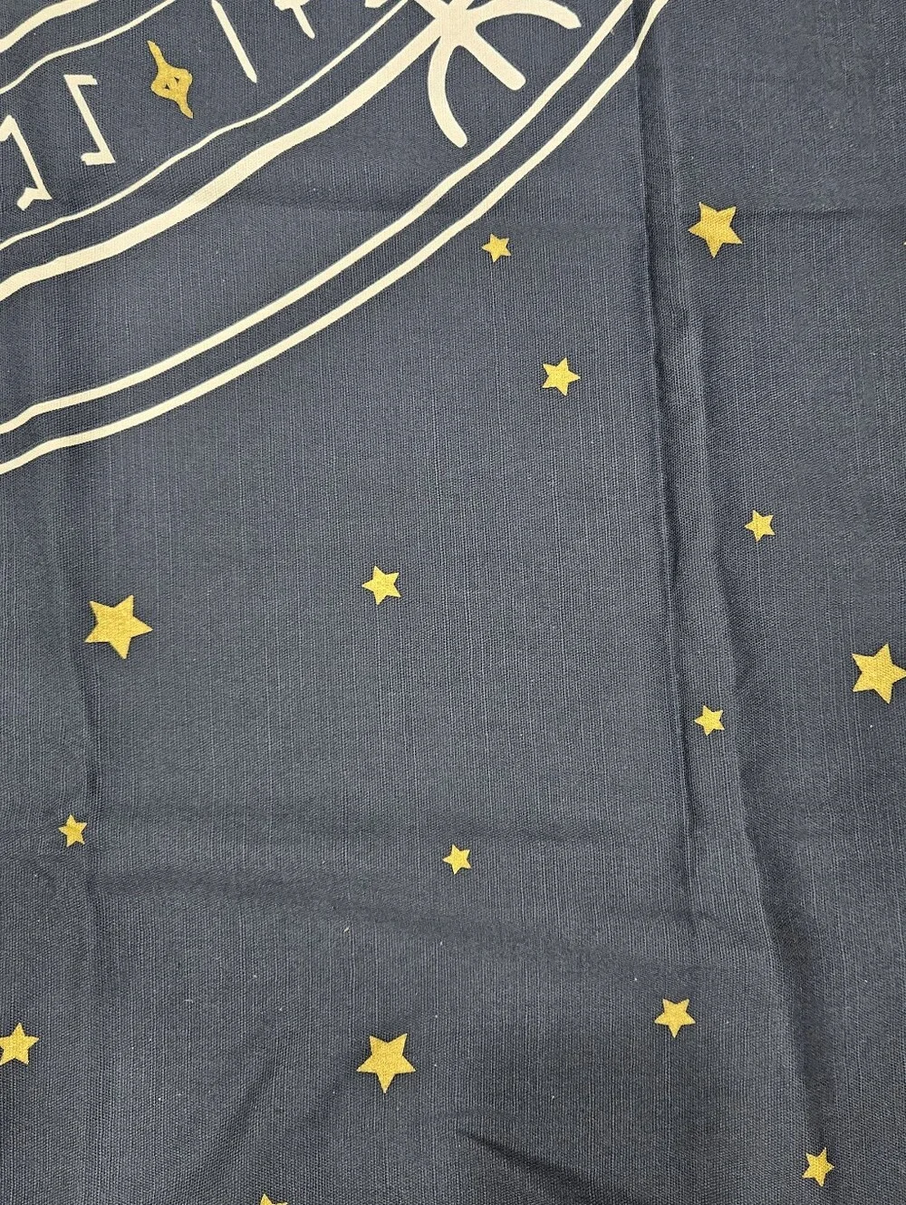 Tabitha and the Moon Zodiac Astrology Tarot Fabric Celestial Shower Curtain NWOT